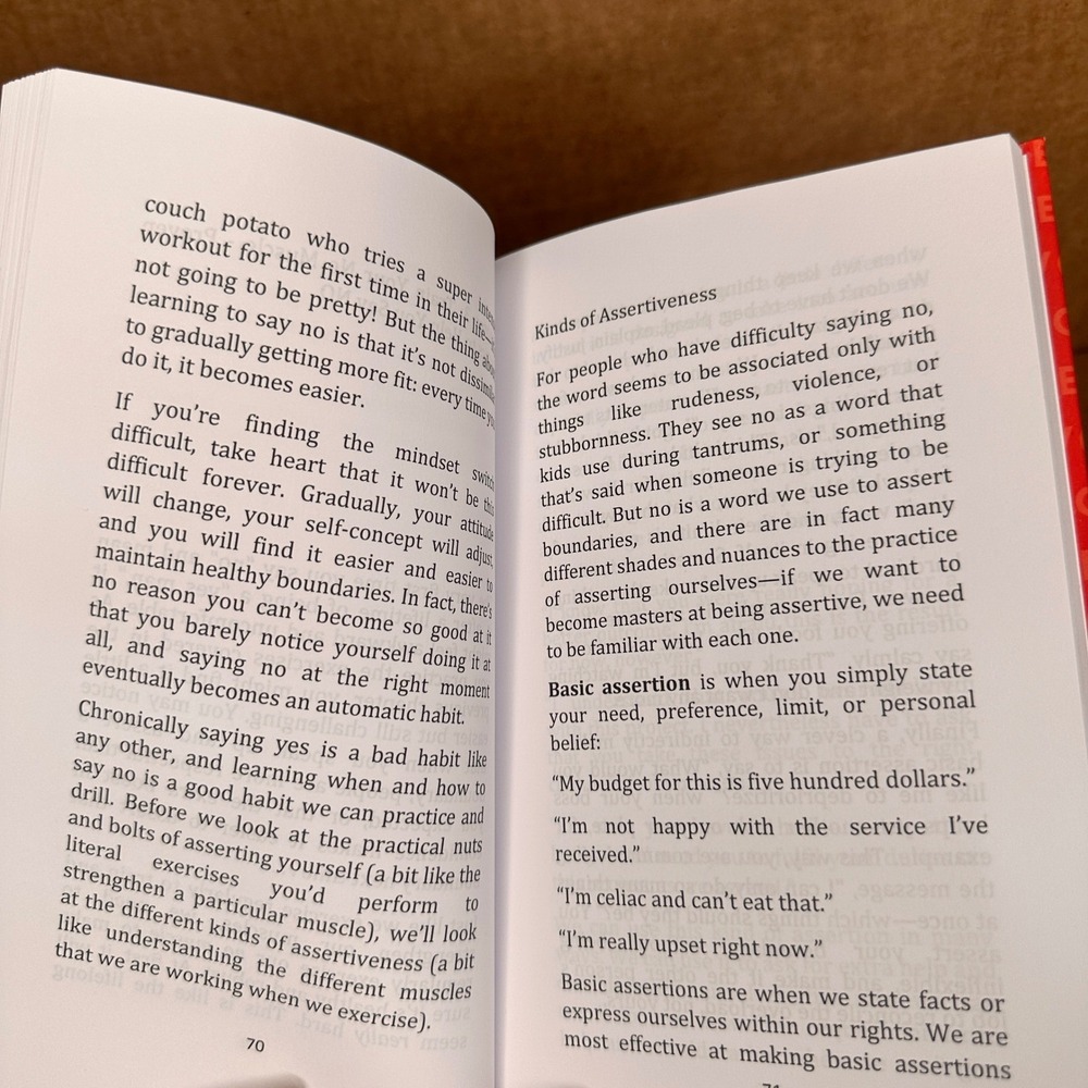How to Say No Patrick King Assertiveness‎ Personal Growth Self Help Book Red - Picture 3 of 3